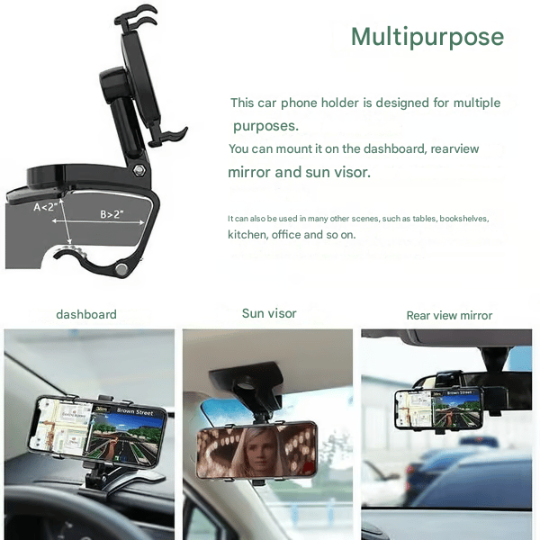 🏆New Arrival 360 Degree Rotating Car Dashboard Phone Holder