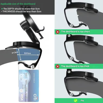 🏆New Arrival 360 Degree Rotating Car Dashboard Phone Holder